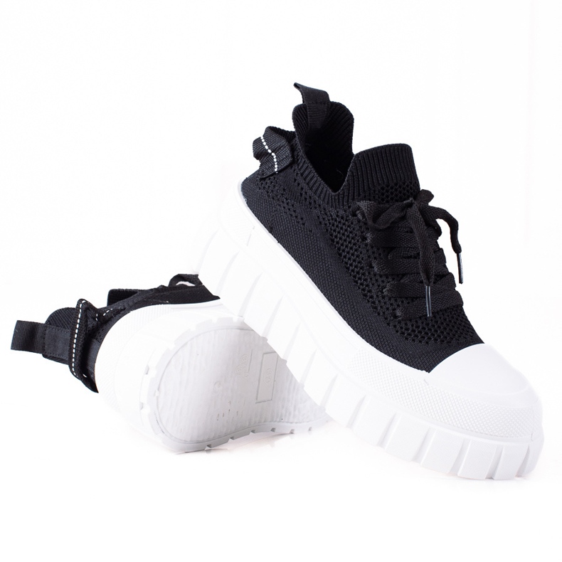 SHELOVET Cipők Egy Vastag Platformon fekete