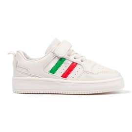 Gyermek fehér tornacipő pántokkal