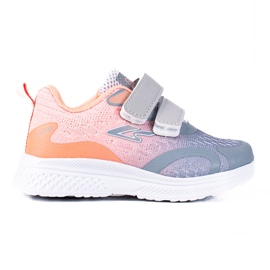 Shelovet gyerek sportcipő tépőzáras narancssárga szürke színben Shelovet gyerek sportcipő tépőzáras narancssárga szürke színben