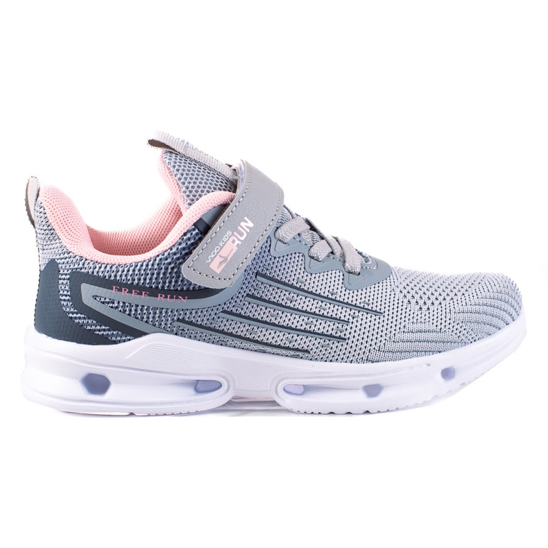 Vico lány tornacipő, szövetszürke rózsaszín