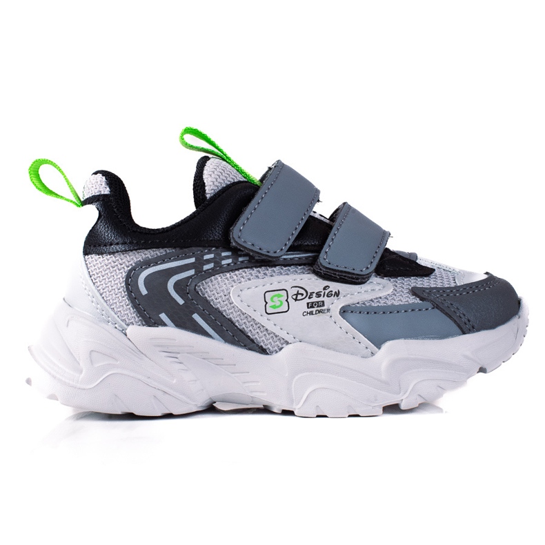 Shelovet fiú tornacipő vastag talppal, világosszürke