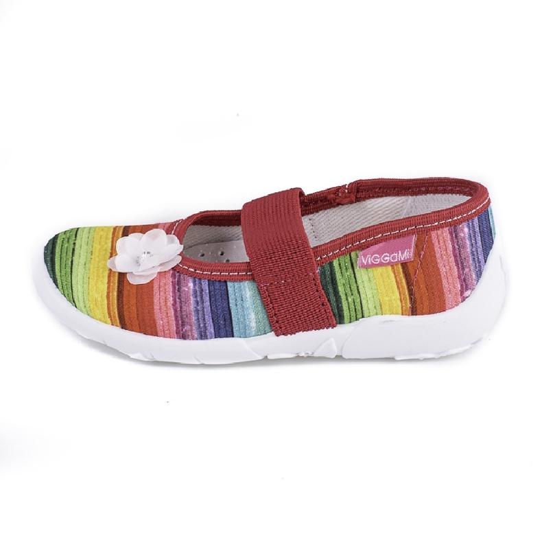 Lány papucs Viggami Ilona díszítéssel sokszínű