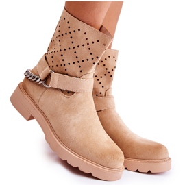 Áttört cipzárral Bézs Chantelle Lánc Áttört cipzárral Bézs Chantelle Lánc