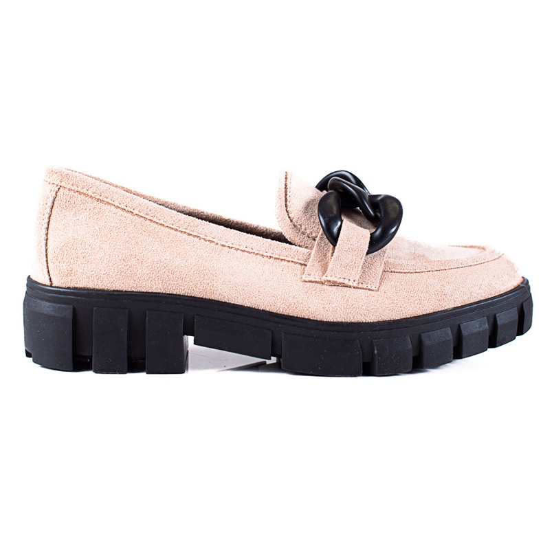 Vinceza bézs velúr cipő