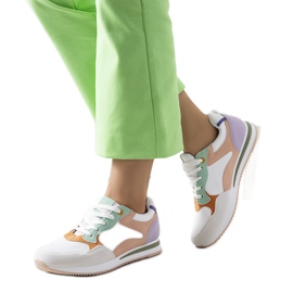 Kindler női fehér és lila tornacipő ibolya rózsaszín