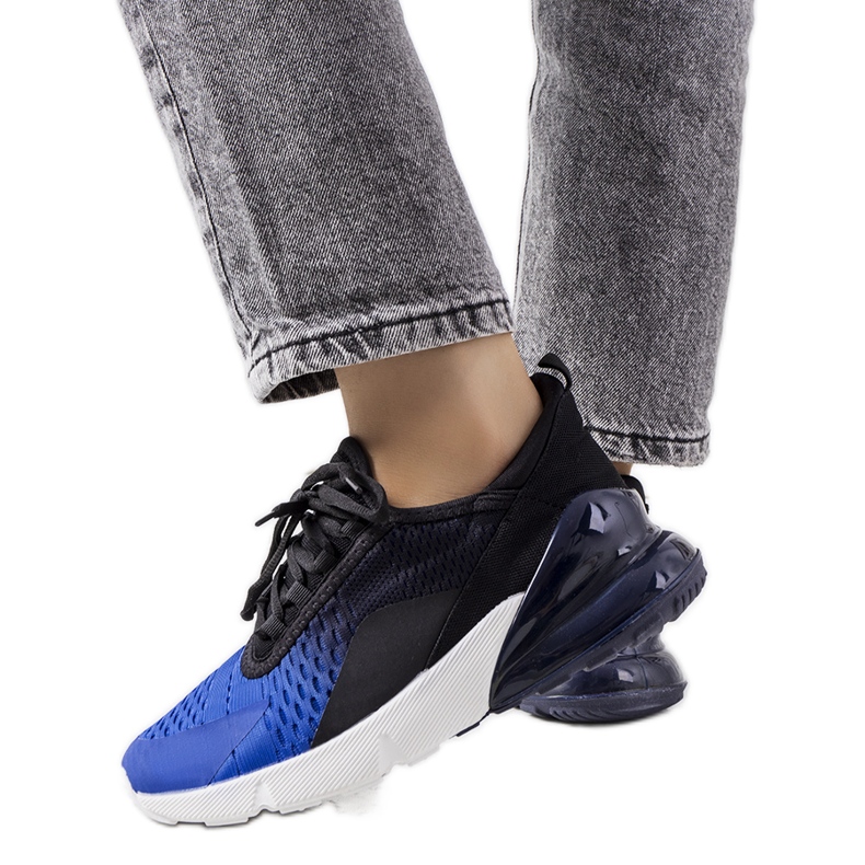 Glaner sötétkék sportcipő fekete