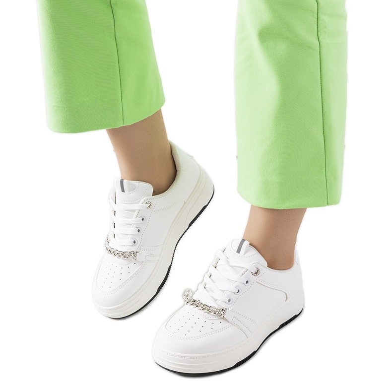 Fehér Kelliher láncos tornacipő