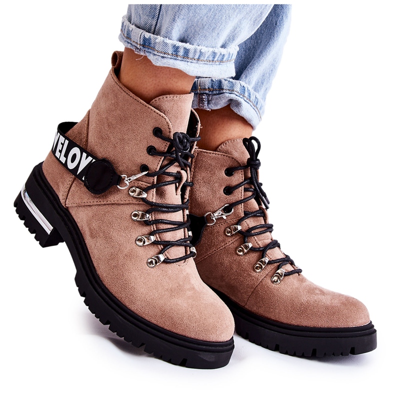 PS1 Velúr meleg csizma övvel Barna Aurelio bézs PS1 Velúr meleg csizma övvel Barna Aurelio bézs