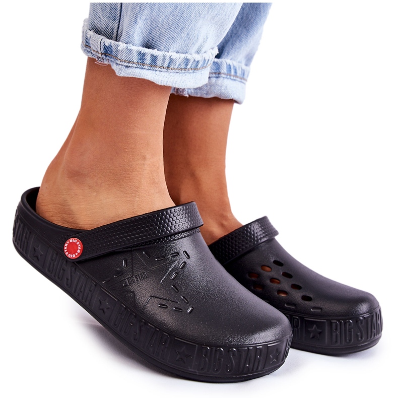 Női könnyű papucs Kroks Big Star II275001 fekete Női könnyű papucs Kroks Big Star II275001 fekete