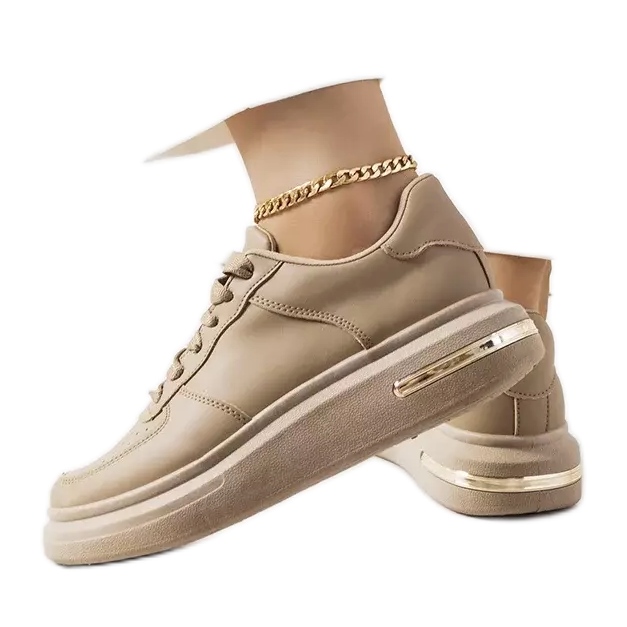 Barna Staplet tornacipő khaki zöld