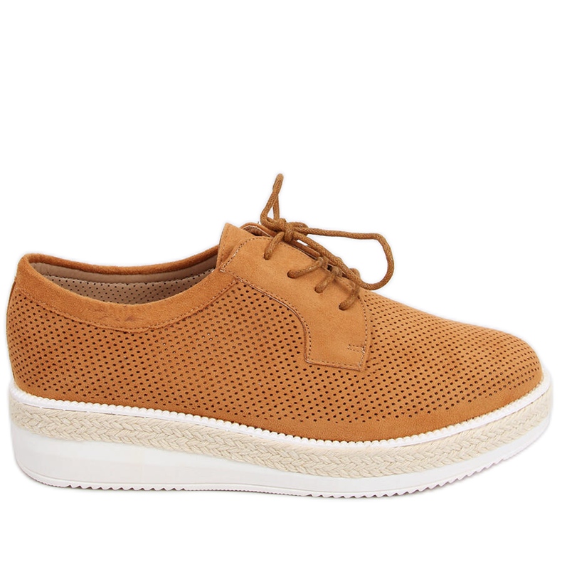 Guermo Camel csipkés espadrilles naplopók barna