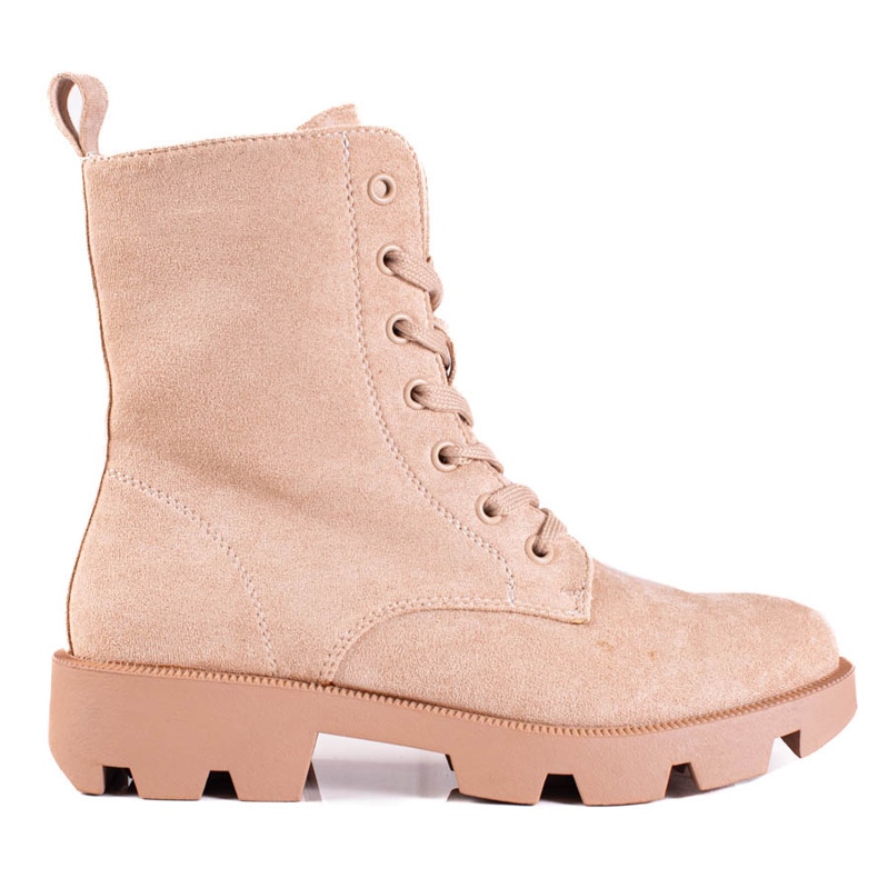 Shelovet női velúr fűzős táskák, bézs