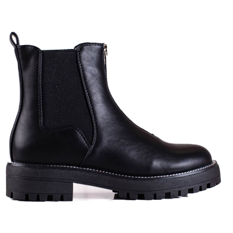 Shelovet női fekete munkások cipzárral