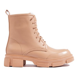 Bézs színű női fűzős táska