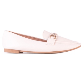 Klasszikus női Shelovet bézs mokaszin díszes Klasszikus női Shelovet bézs mokaszin díszes