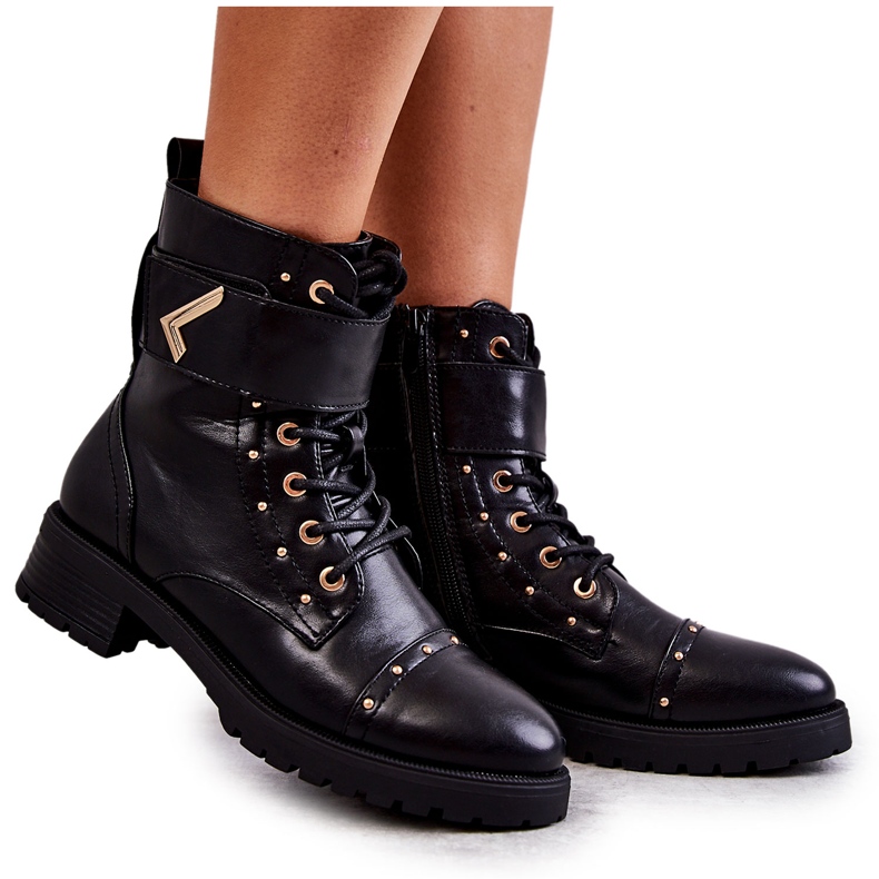Meleg Eco-Leather Snake Boots Black Colira fekete