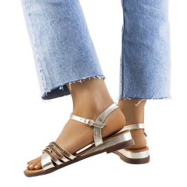 Arany szandál Parade cirkóniával aranysárga