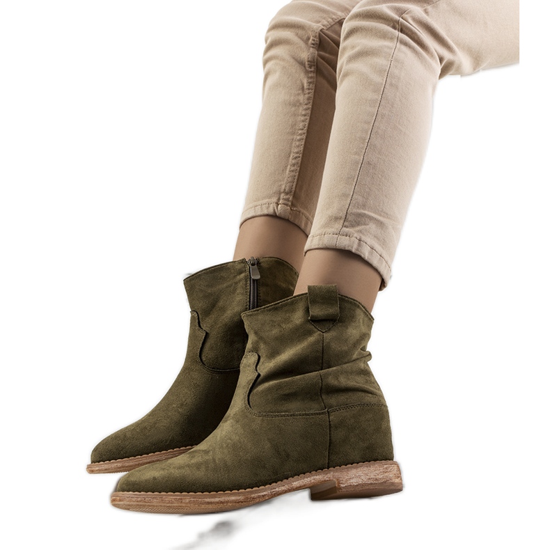 Zöld csizma beltéri Hunjet éksarkú Zöld csizma beltéri Hunjet éksarkú