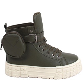 Burn Green tornacipő a bokához zöld