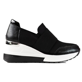 Kényelmes fekete Shelovet női tornacipő