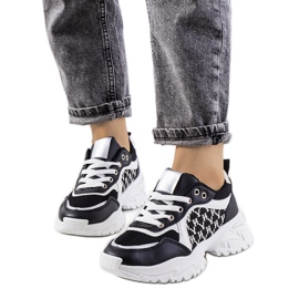 Női fekete-fehér Florival tornacipő