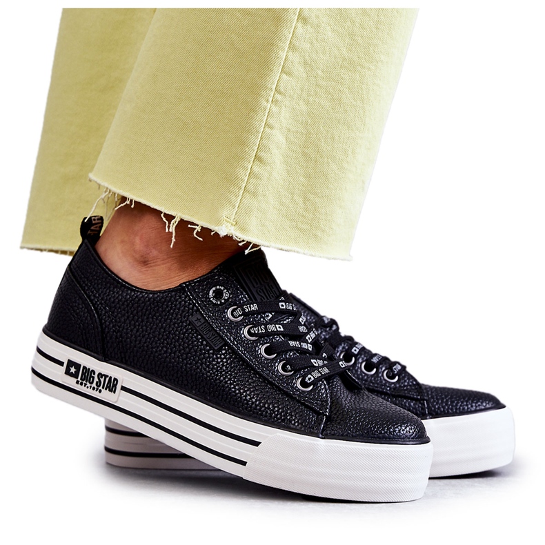 Alacsony női tornacipő Big Star KK274015 fekete