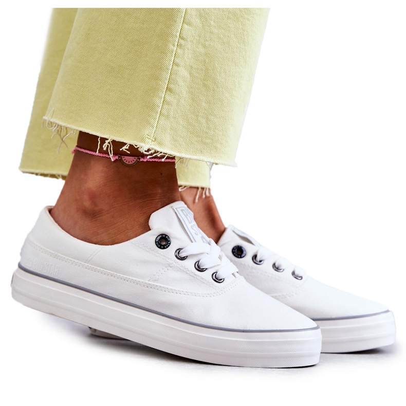 Női szövet tornacipő Big Star KK274017 fehér