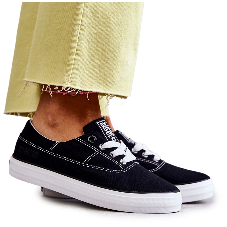 Női szövet tornacipő Big Star KK274019 fekete