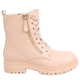 A márka fűzős csizmái Dontre Nude bézs