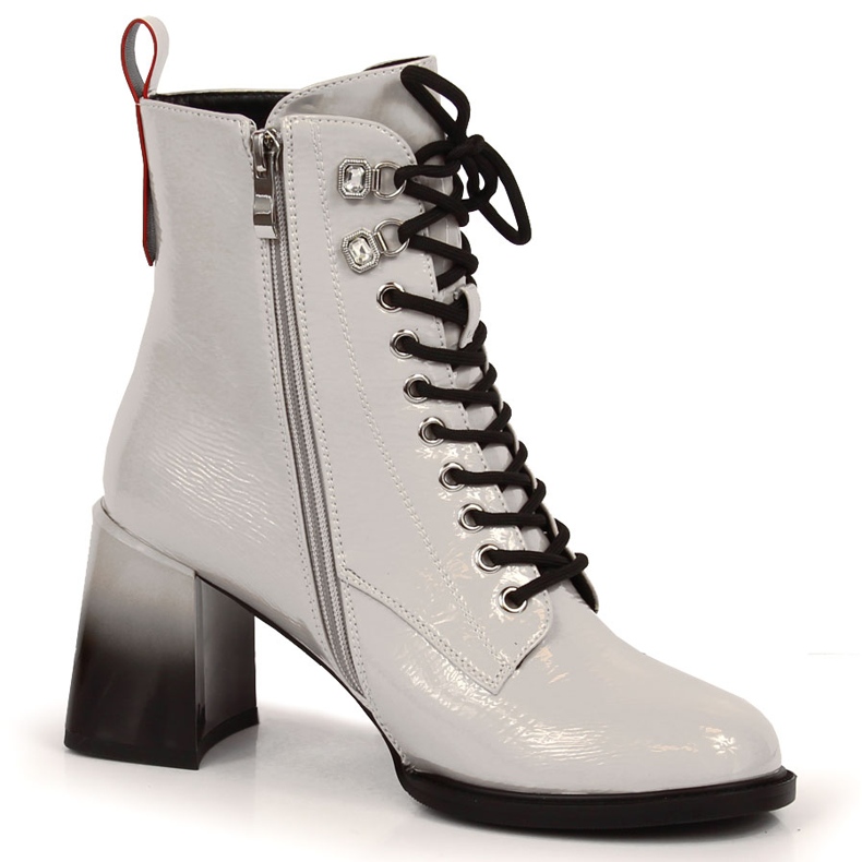 S.Barski Botra lakkozott csizma, meleg szürke S. Barski