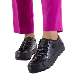 Fekete lakkozott tornacipő Big Star KK274044