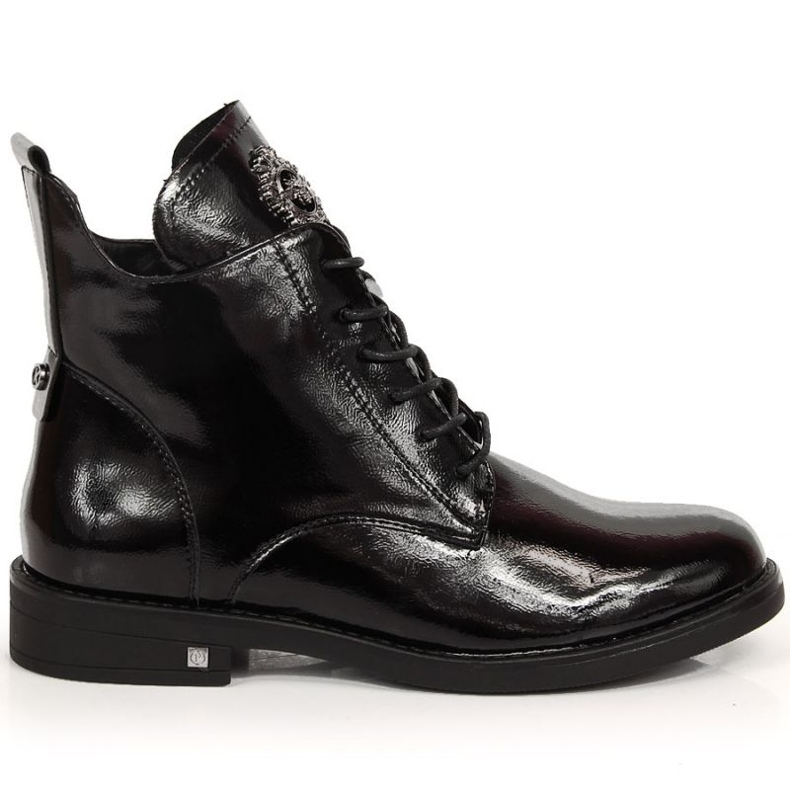 Szigetelt lakkozott csizma Potocki W WOL92C fekete Szigetelt lakkozott csizma Potocki W WOL92C fekete