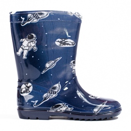 Magas fiú kalósok Shelovet sötétkék mintával