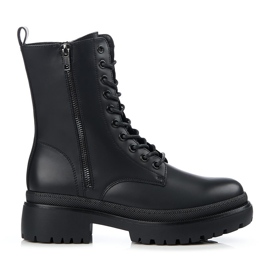 Női munkások dekoratív Shelovet cipzárral fekete