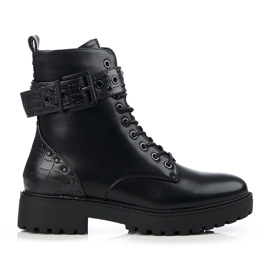 Női Shelovet lapos sarkú munkások fekete Női Shelovet lapos sarkú munkások fekete