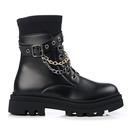 Női munkások Shelovet láncokkal fekete Női munkások Shelovet láncokkal fekete