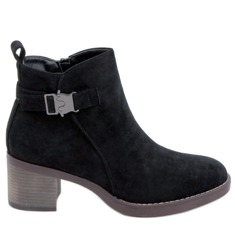 Klasszikus magas sarkú csizma Marsha Black fekete