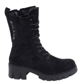 Arne Fekete fűzős csizma Arne Fekete fűzős csizma