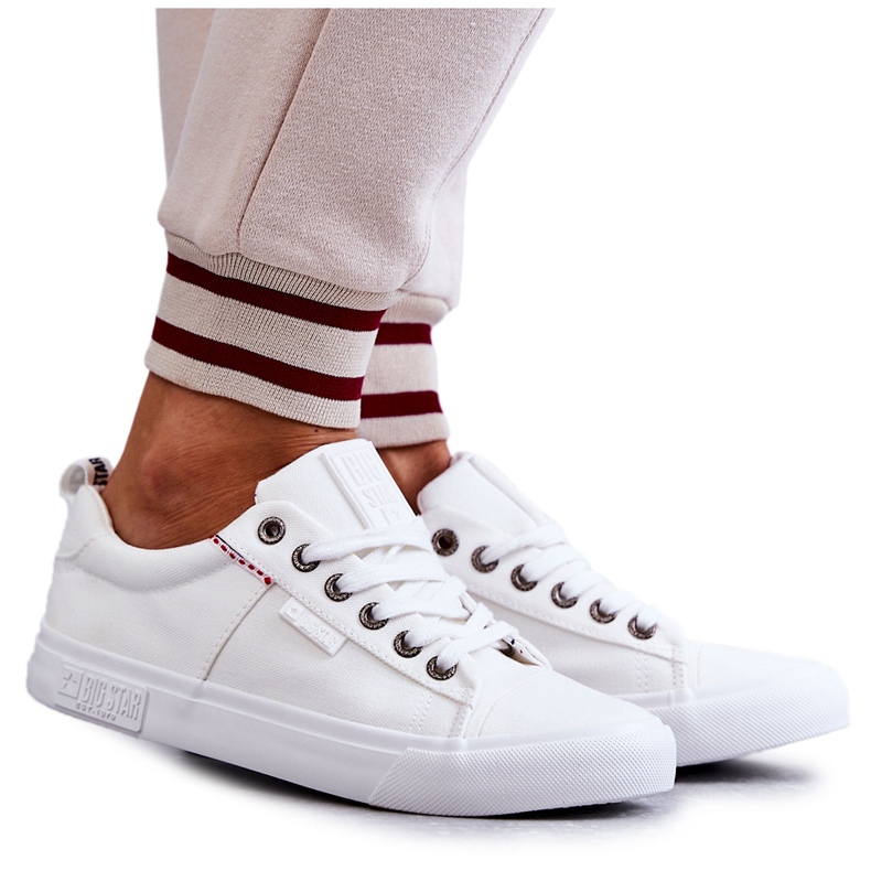 Női alacsony anyagú tornacipő Big Star KK274003 fehér