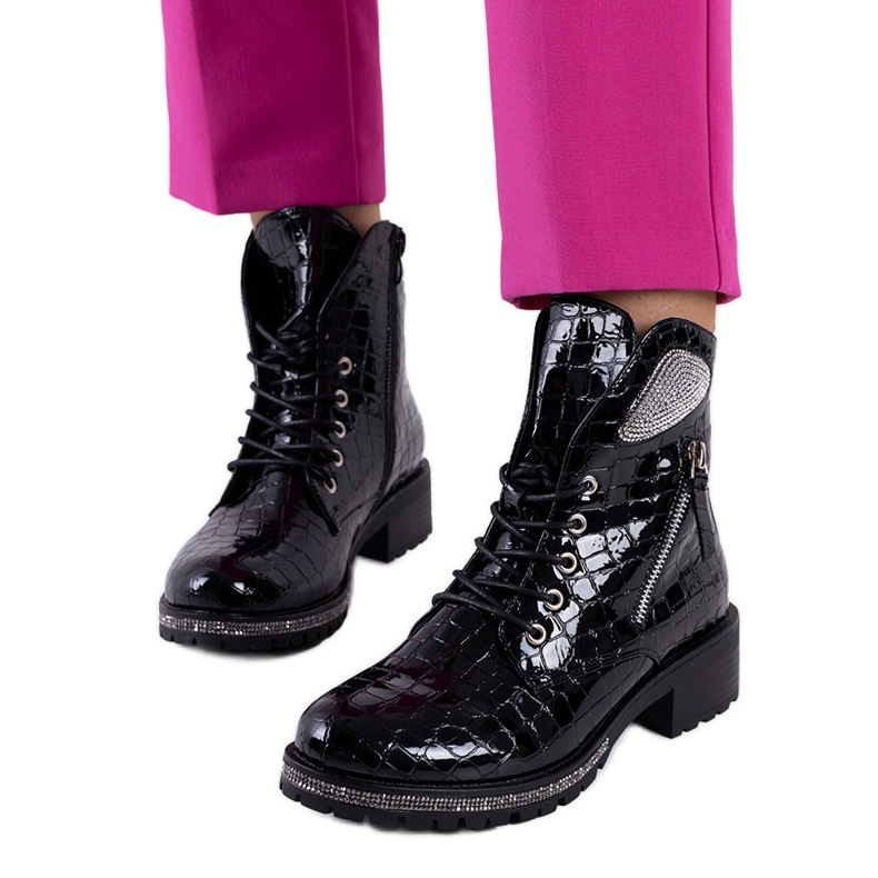 Fekete Airedale csizma