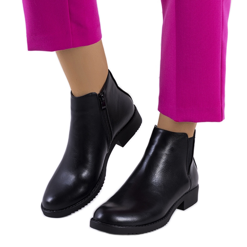 Fekete Jodhpur csizma Nagoya-tól