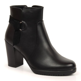 Fekete magas sarkú csizma a Sergio Leone W SK384-től