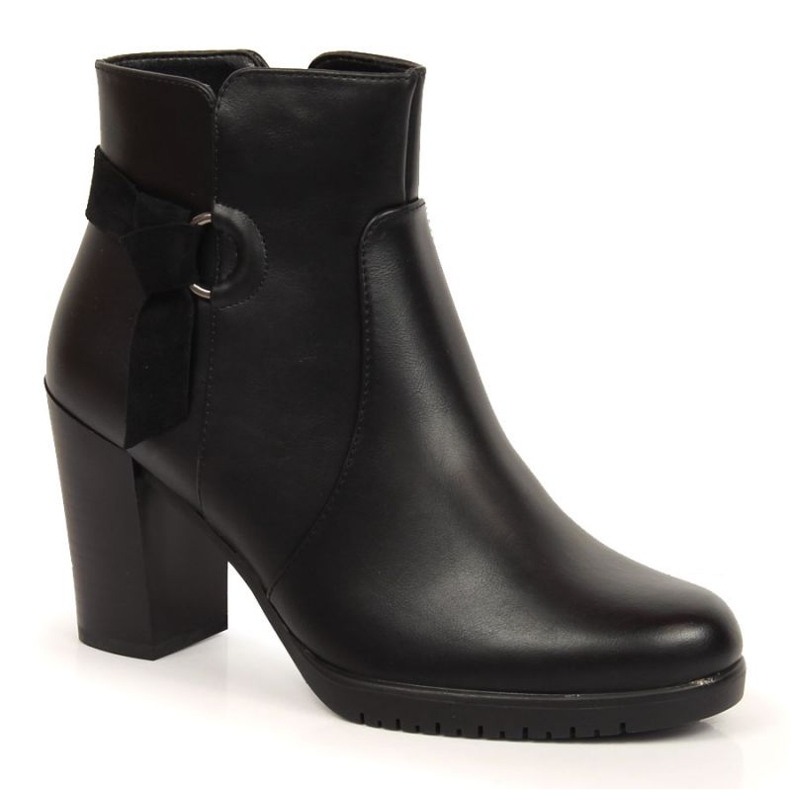 Fekete magas sarkú csizma a Sergio Leone W SK384-től