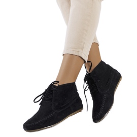 Fekete Lalo öko-velúr csizma