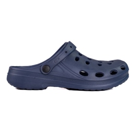 Világos férfi Shelovet sötétkék papucs