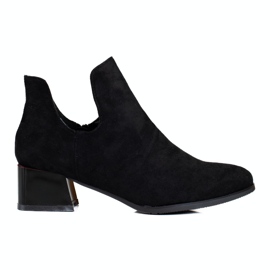 Fekete női csizma Daszyński szabással