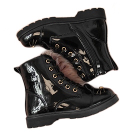 Fekete Miss❤E szigetelt füles csizma lányoknak Fekete Miss❤E szigetelt füles csizma lányoknak