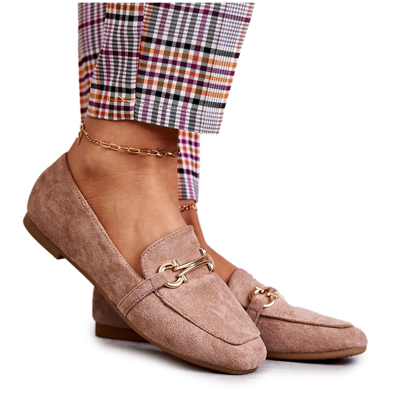 FB2 Sötét bézs velúr klasszikus naplopók Roddie