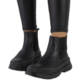 Fekete öko-bőr Chelsea csizma a Loree-től Fekete öko-bőr Chelsea csizma a Loree-től