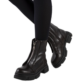 Barna csizma dekoratív Neal cipzárral Barna csizma dekoratív Neal cipzárral